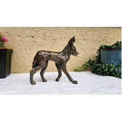 African Wild Dog (Painted Wolf) - Bronze